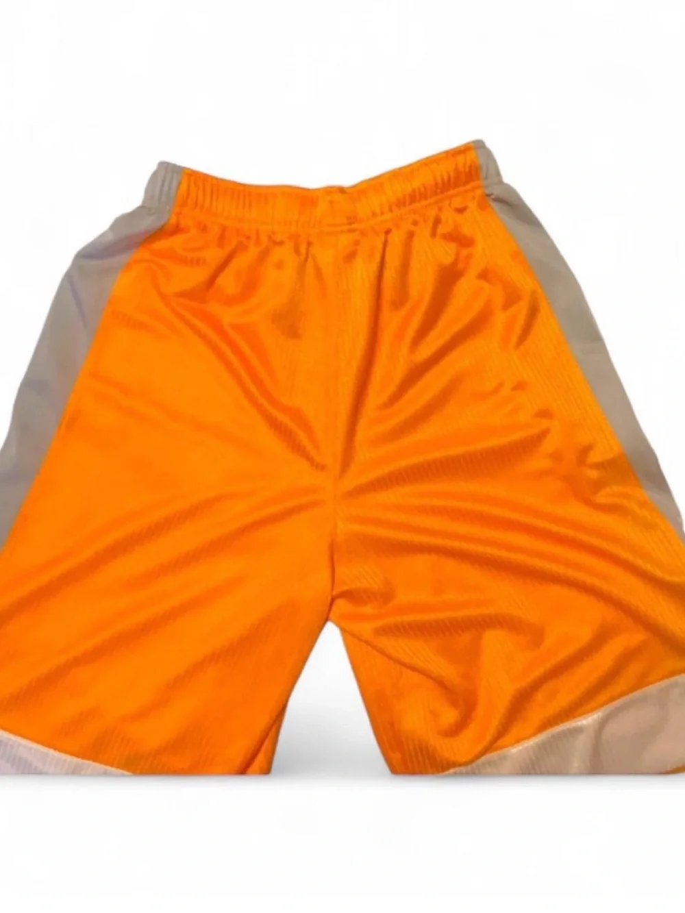 Nike Boy’s Orange Athletic Shorts with Gray Side Panels